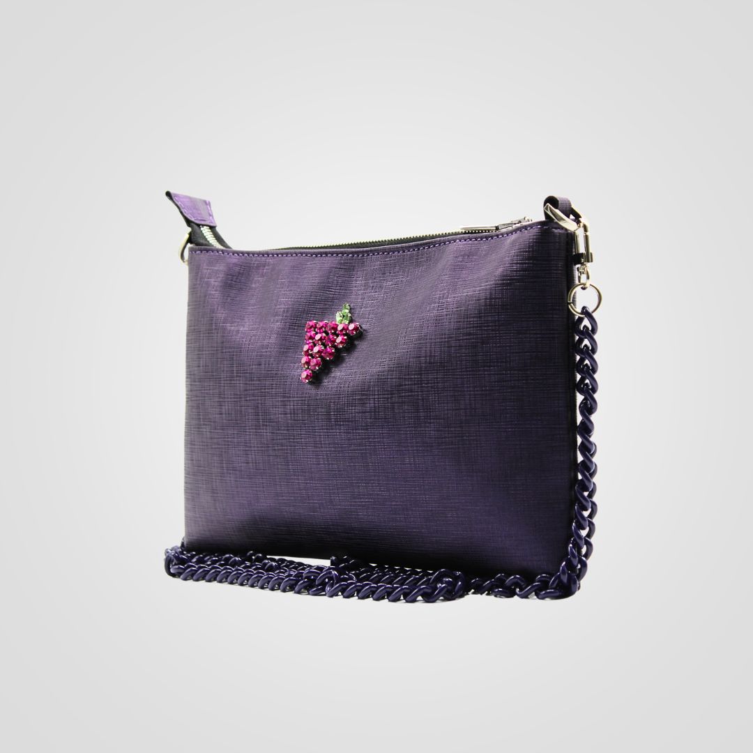 Borsetta bustina Lady Violet, fianco