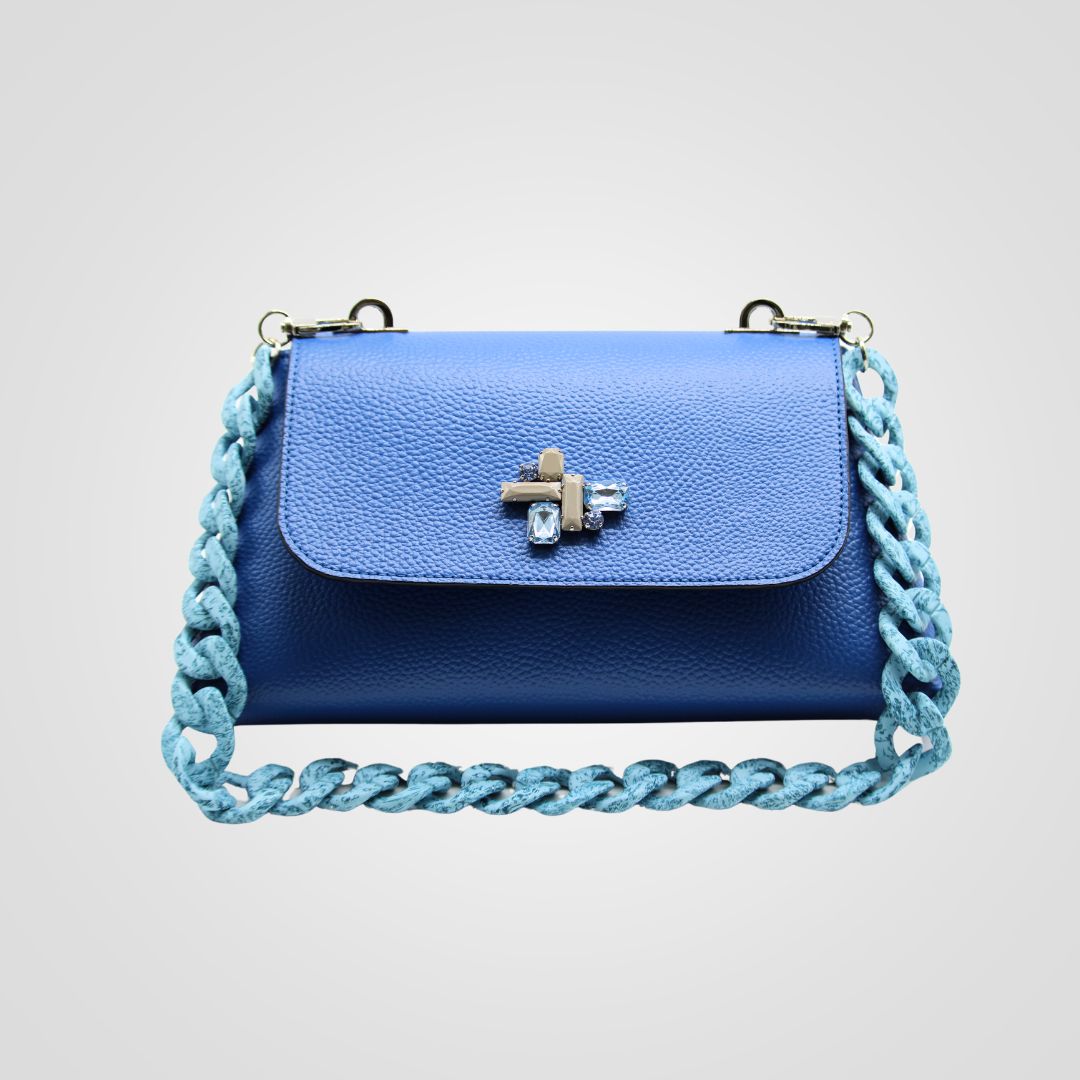 Borsa Audrey Canadora blu, fronte